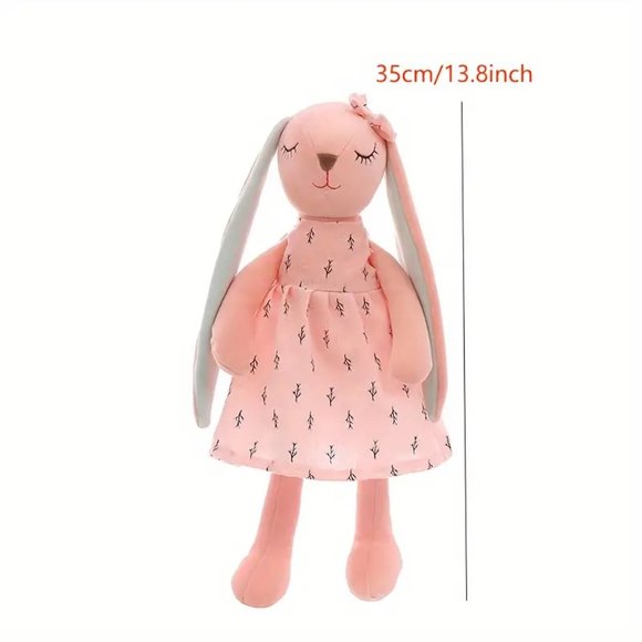 PAIR  - 14" Plush Bunny Rabbit Stuffed Toy- Floppy Ears - Easter, Nursery, Gift - Picture 5 of 6